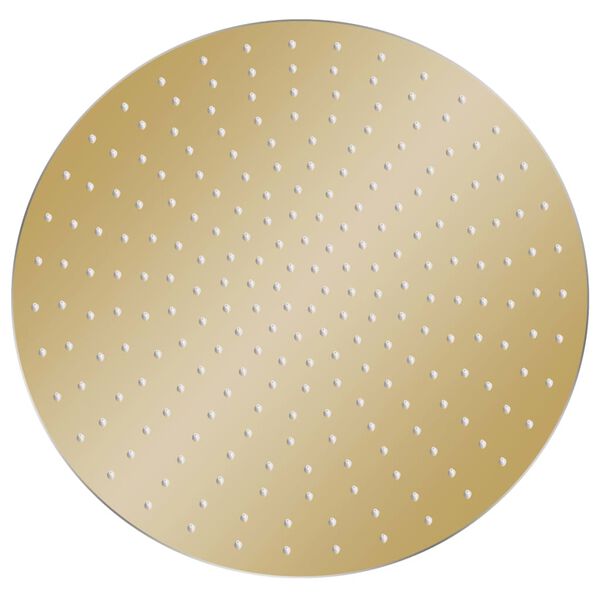 vidaXL Rain Shower Head Stainless Steel 50 cm Round Gold