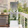 vidaXL Garden Privacy Screen Silver 50 x 140 cm Galvanised steel