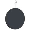 vidaXL Hanging Mirror with Hook Black 30 cm