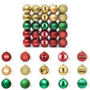 vidaXL Christmas Ball Set 50 pcs Red, Gold and Green 8 cm Polystyrene