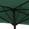 vidaXL Garden Parasol with Aluminium Pole Green 300x155 cm Half