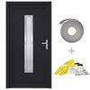 vidaXL Front Door Anthracite 108x200 cm PVC