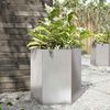 vidaXL Garden Planter Hexagon 46x40x45 cm Stainless Steel