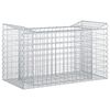 vidaXL Gabion Raised Bed Silver 50 x 100 x 60 cm Galvanised Steel