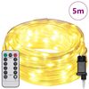 vidaXL Rope Light with 120 LEDs Warm White 5 m PVC