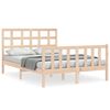 vidaXL Bed Frame without Mattress Double Solid Wood Pine