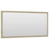 vidaXL Bathroom Mirror Sonoma Oak 80x1.5x37 cm Engineered Wood