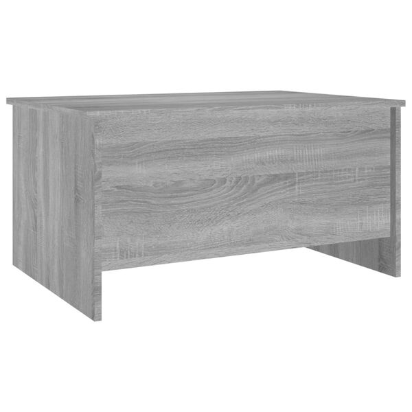 vidaXL Coffee Table Grey Sonoma 80x55.5x41.5 cm Engineered Wood