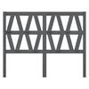 vidaXL Bed Headboard Grey 146x4x100 cm Solid Wood Pine