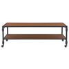 vidaXL Coffee Table with Shelf 120x60x40 cm Solid Fir Wood