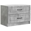 vidaXL Bedside Cabinet Concrete Grey 62 x 34.5 x 44.5 cm