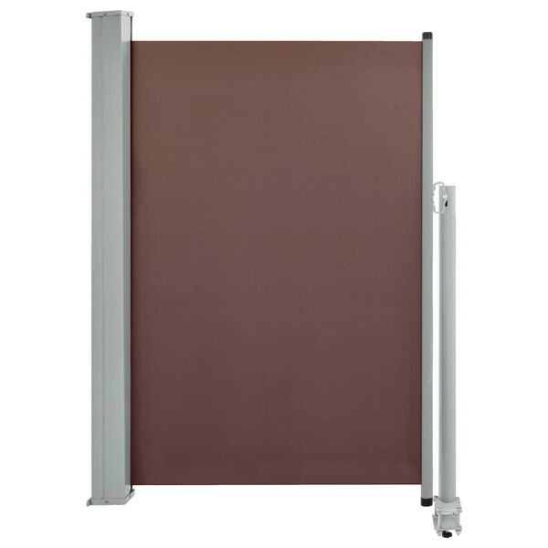 vidaXL Patio Retractable Side Awning 120x300 cm Brown