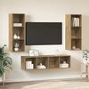 vidaXL TV Cabinet Set Wall-mounted 3 pcs Artisan Oak Engineered Wood
