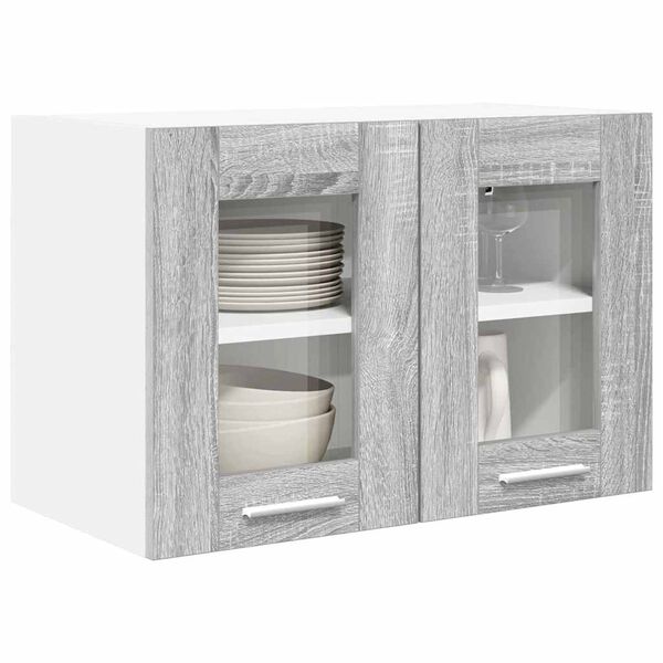 vidaXL Hanging Cabinet Grey Sonoma 60 x 31 x 40 cm Engineered Wood