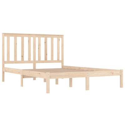 vidaXL Bed Frame Solid Wood Pine 140x200 cm