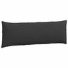 vidaXL Sofa Pillows 2 pcs Black 120 x 40 cm Fabric