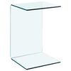 vidaXL Side Table 40x40x60 cm Tempered Glass