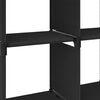 vidaXL 6-Cube Display Shelf Black 103x30x72.5 cm Fabric