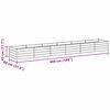 vidaXL Garden Raised Bed 480x80x45 cm Galvanized Steel Silver