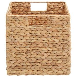 vidaXL Storage Baskets 2 pcs Natural 28 x 28 x 28 cm Water hyacinth
