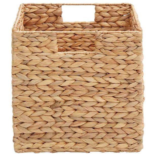vidaXL Storage Baskets 2 pcs Natural 28 x 28 x 28 cm Water hyacinth