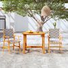vidaXL 3 Piece Garden Dining Set Solid Acacia Wood