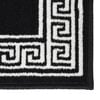 vidaXL Runner Rug BCF Black with Motif 100x150 cm