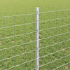 vidaXL Fence Post 5 pcs Silver 80 cm Steel