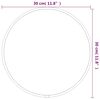 vidaXL Wall Mirror Gold Ø 30 cm Round