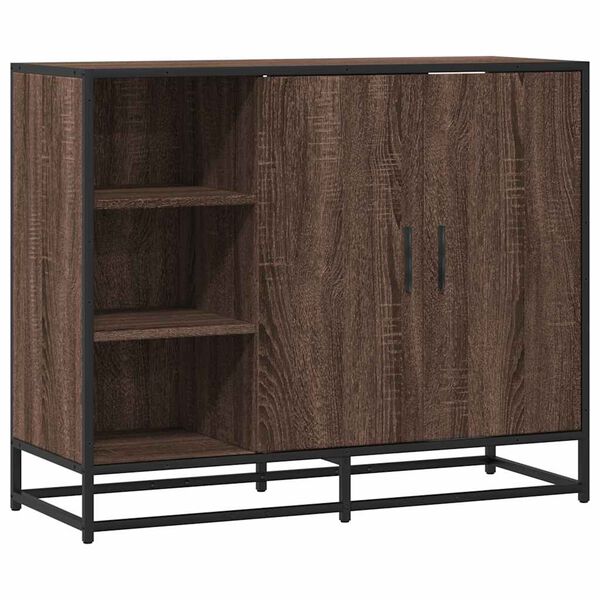 vidaXL Sideboard Brown Oak 92x35x76 cm Engineered Wood