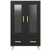 vidaXL Highboard Black 70x31x115 cm Engineered Wood
