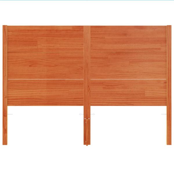 vidaXL Headboard Wax Brown 135 cm Solid Wood Pine