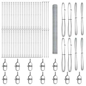 vidaXL Welded Wire Fence with Concrete Base 100 x 1.4 m (W x H)