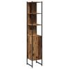 vidaXL Bathroom Vanity Units with Shelf 3 pcs Brown Engineered wood