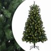 vidaXL Artificial Hinged Christmas Tree 150 cm 150 LEDs Warm White