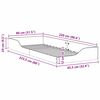 vidaXL Bed Frame Wax Brown 80 x 220 cm Solid Pine Wood