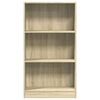 vidaXL Bookcase Sonoma Oak 60x24x109 cm Engineered Wood