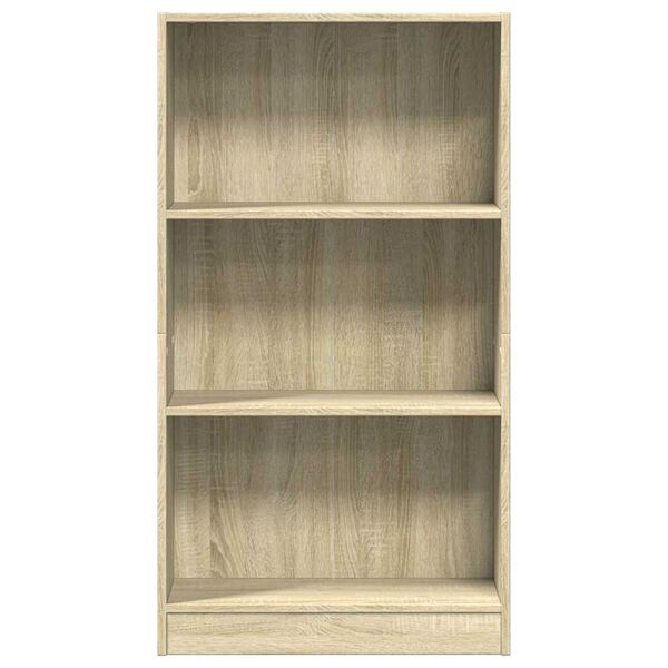 vidaXL Bookcase Sonoma Oak 60x24x109 cm Engineered Wood