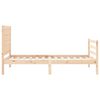 vidaXL Bed Frame without Mattress Small Single Solid Wood
