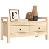 vidaXL Hall Bench 80x40x43 cm Solid Wood Pine