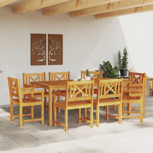 vidaXL Garden Chair 8 pcs 56 x 56 x 90 cm Solid Acacia Wood