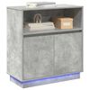 vidaXL LED Sideboard Concrete grey 71 x 34.5 x 75 cm Engineered Wood