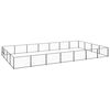 vidaXL Dog Kennel Black 28 m&sup2; Steel