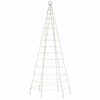 vidaXL LED Christmas Tree 200 LEDs Warm White 180 cm