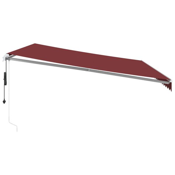 vidaXL Automatic Retractable Awning Burgundy 500x350 cm