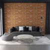 vidaXL 3D Wall Panels with Light Brown Brick Design 10 pcs EPS