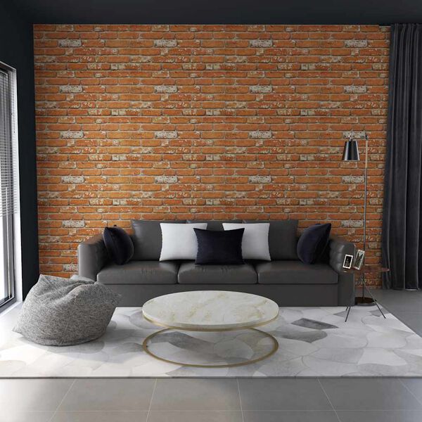 vidaXL 3D Wall Panels with Light Brown Brick Design 10 pcs EPS