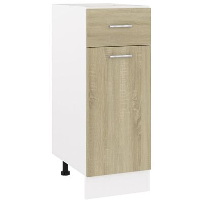 vidaXL Drawer Bottom Cabinet Sonoma Oak 30x46x81.5 cm Engineered Wood