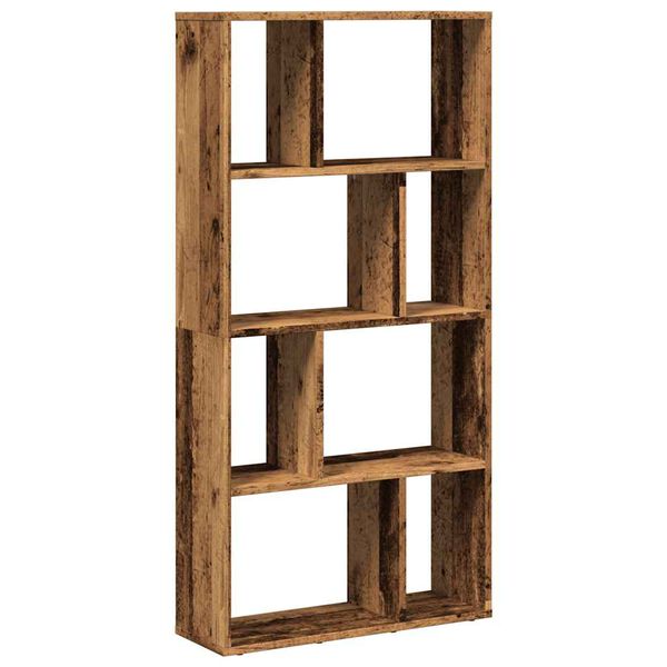 vidaXL Bookcase Old Wood 60x20x120.5 cm Engineered Wood
