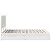 vidaXL Storage Bed with Headboard White 140 x 190 cm Engineered Wood